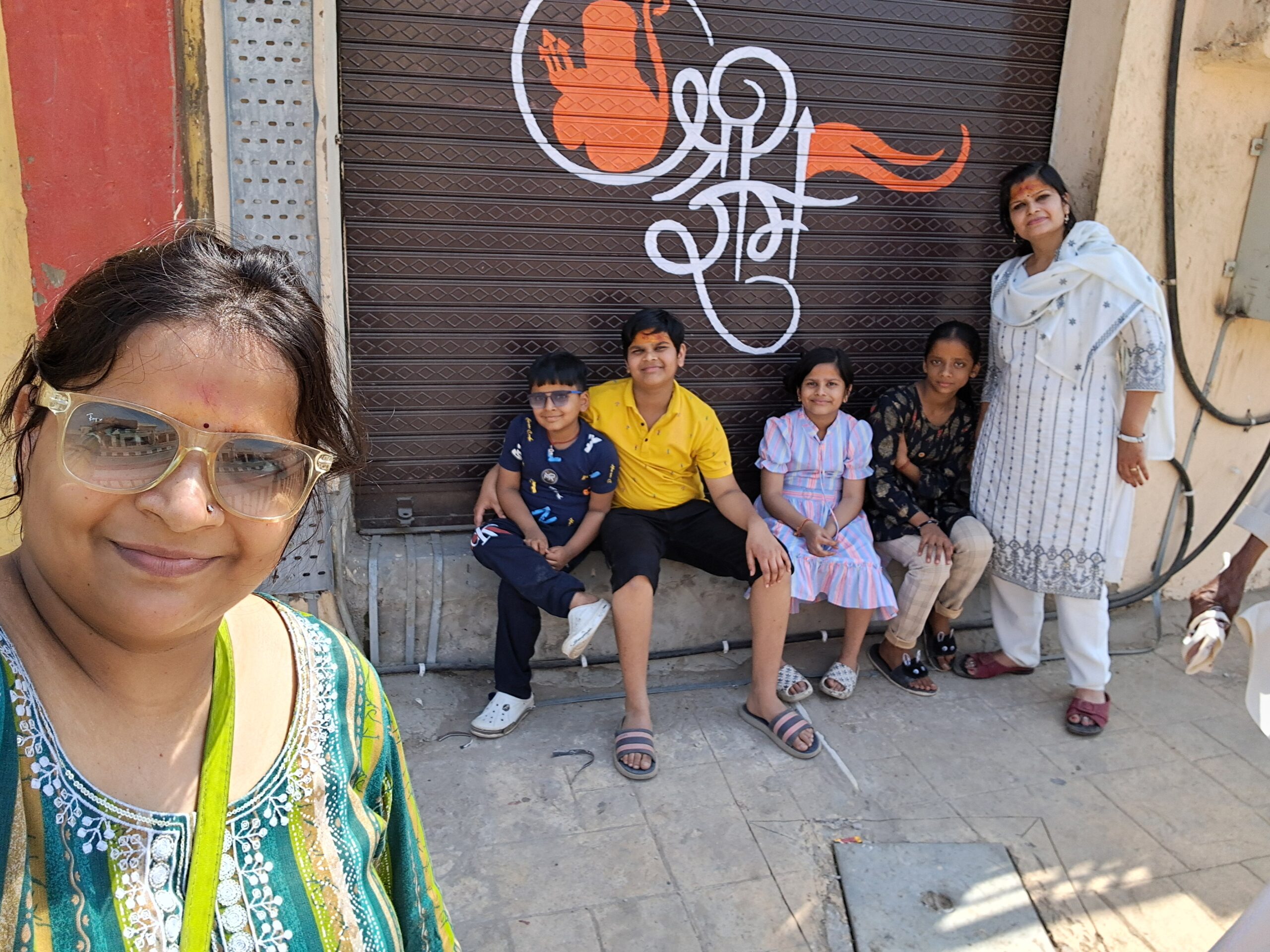 Shops are signed with symbols of RamRajya